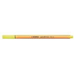 Stylo-feutre point 88 pointe fine 0 4 mm jaune fluo x 10 stabilo