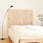 vidaXL Tête de lit murale 140x3x110 cm Bois massif de pin