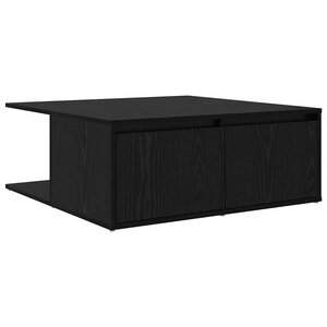 vidaXL Table basse Chêne noir 80 x 80 x 31 cm Bois d'ingénierie