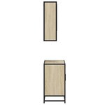 vidaXL Ensemble de meubles de salle de bain 2 Pièces chêne sonoma