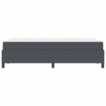 vidaXL Cadre de lit Gris foncé 120 x 200 cm Tissu en velours côtelé