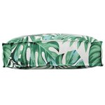 vidaXL Coussin pour dossier de palette Floral Motif de feuille