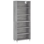 vidaXL Buffet sonoma gris 69 5x32 5x180 cm bois d'ingénierie