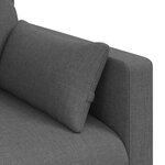 vidaXL Canapé Gris foncé 198 x 78 x 80 cm tissu