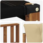 vidaXL Ensemble de canapés d'extérieur 6 Pièces Naturel et Beige
