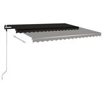 vidaXL Auvent manuel rétractable sur pied 400x350 cm Anthracite