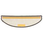 vidaXL Tapis d'escalier 15 pièces 65 x 21 x 4 cm Gris Demi-rond Grand