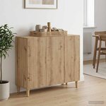 vidaXL Buffet Chêne artisanal 89 x 34 5 x 80 cm Bois d'ingénierie