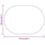 vidaXL Tapis Crème 120 x 170 cm PP