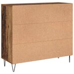 vidaXL Buffet Bois ancien 90 x 34 x 80 cm Bois d'ingénierie
