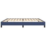 vidaXL Cadre de lit sans matelas bleu 200x200 cm tissu