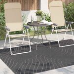 vidaXL Tapis de surface HUARTE Anthracite 170 x 120 cm Polyester