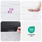 vidaXL Matelas à ressorts bonnell moyen 200x200 cm