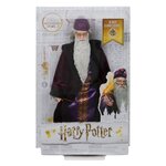 Harry potter - poupée professeur dumbledore avec tenue de poudlard et baguette- poupée figurine - 6 ans et +