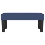 vidaXL Banc Bleu 70x30x30 cm Tissu