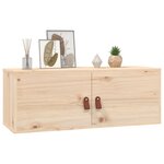 vidaXL Armoire murale 80x30x30 cm Bois de pin massif