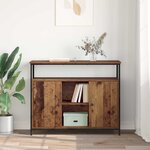vidaXL Buffet Bois Ancien 100 x 35 x 80 cm Bois d'ingénierie