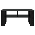 vidaXL Table basse Chêne noir 96 x 54 x 44 cm Bois d'ingénierie
