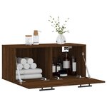vidaXL Armoire murale chêne marron 80x36 5x35 cm bois d'ingénierie