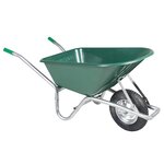 vidaXL Brouette vert 90 L 150 kg acier galvanisé et plastique