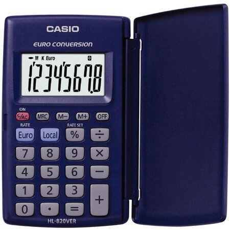 Calculatrice de poche 8 chiffres CASIO HL820VER