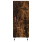 vidaXL Buffet Chêne fumé 34 5x34x90 cm Bois d'ingénierie