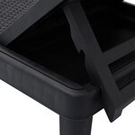 vidaXL Chaise longue réglable en hauteur à 4 positions polypropylène