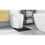 vidaXL Tapis de bain Gris foncé 50 x 50 cm Polypropylène