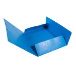 Chemise 3 rabats + elastique A4 cap 35 mm carte Bleu EXACOMPTA