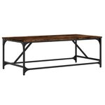 vidaXL Table basse Chêne fumé 100x50x35 cm Bois d'ingénierie