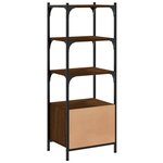 vidaXL Bibliothèque à 3 niveaux chêne brun 41x30x109 5 cm