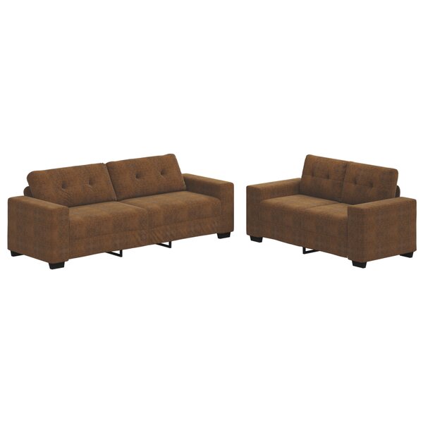 vidaXL Canapé 2 Pièces Marron 221 x 78 x 80 cm Faux cuir