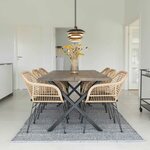 6 Fauteuils en polyrotin TRIESTE