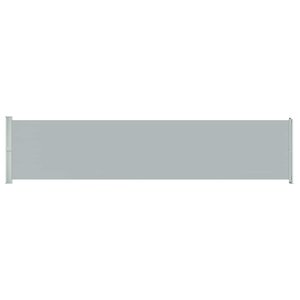 vidaXL Auvent latéral rétractable de patio 140x600 cm Gris