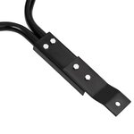 vidaXL Rouleau à gazon à pousser de jardin noir 63 L fer