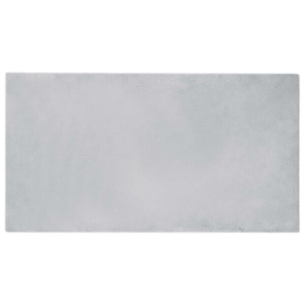 vidaXL Tapis en Fourrure Synthétique de Lapin Olite Gris 60 x 110 cm