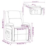Vidaxl fauteuil de massage rouge bordeaux similicuir et tissu