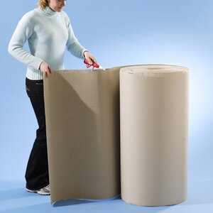 Carton ondulé 50 m x 1 m
