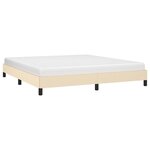 vidaXL Cadre de lit sans matelas crème 180x200 cm tissu