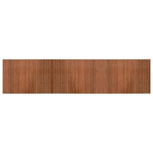 vidaXL Tapis rectangulaire marron 70x300 cm bambou