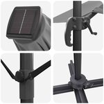 vidaXL Parasol Roma Anthracite 286 x 285 x 270 cm Aluminium  Polyester