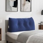 vidaXL Coussin de Dos Bleu police 100 x 24 x 50 cm Velours