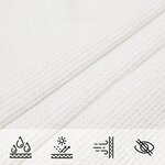 vidaXL Voile d'ombre Blanc 2 x 6 m HDPE