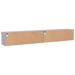 vidaXL Meubles TV avec lumières LED 2 Pièces sonoma gris 100x30x30 cm