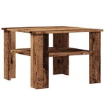 vidaXL Table basse vieux bois 60x60x42 cm bois d'ingénierie