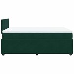 vidaXL Sommier à lattes de lit avec matelas vert foncé 120x190 cm