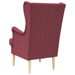 vidaXL Fauteuil Bordeaux Tissu