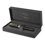 PARKER Duofold Centennial Stylo plume  Noir  Plume fine en or 18K  encre noire  Coffret cadeau