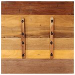 vidaXL Dessus de table carré 70x70 cm 15-16 mm Bois de récupération