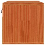 vidaXL Meuble mural Cire marron 60 x 30 x 30 cm Bois de pin massif